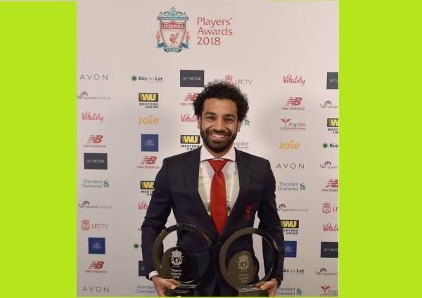 ليفربول يمنح محمد صلاح جائزة افضل لاعب لموسم 2017/2018