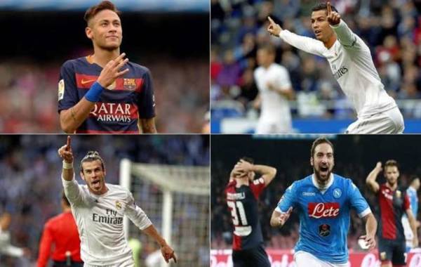 رونالدو إلى يوفنتوس، هيجواين إلى تشيلسي، نيمار إلى ريال مدريد وبيل إلى اليونايتد