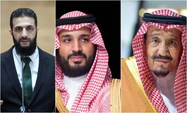 الملك سلمان وولي عهده يهنئان رئيس سوريا أحمد الشرع