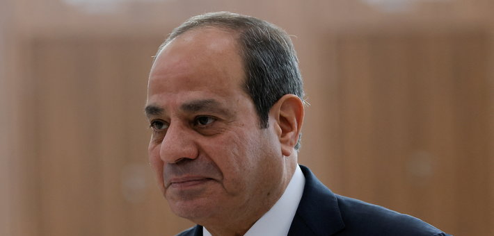 Egyptian President Abdel Fattah al-Sisi arrives at the BRICS summit in Kazan, Russia October 23, 2024. REUTERS/Maxim Shemetov/Pool
